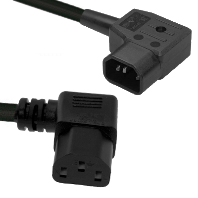 3M Right Angled Angle Kettle Type IEC Mains Power Cable Lead 